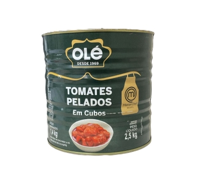 TOMATE PELADO CUBO 1,4 KG OLE